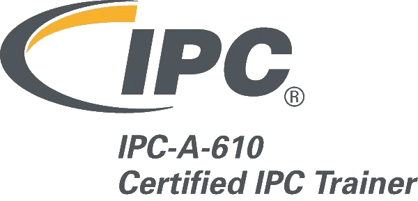 IPC logo to help illustrate an IPC-A-610 Certified IPC Trainer.